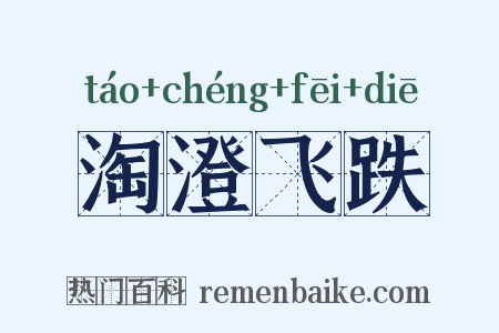 淘澄飞跌是什么意思的图片